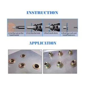 Glarks Kit surtido de tuercas roscadas de inserción_3
