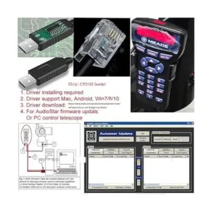 Meade 505 Cable de Control Telescopio a PC CP2102 RS232_4