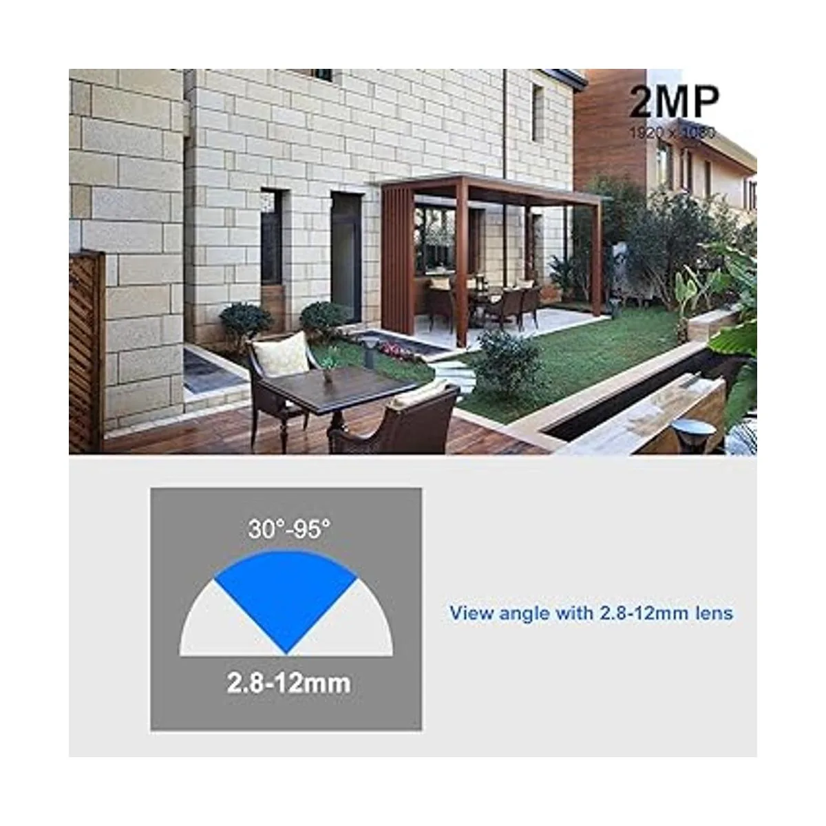 Cámara CCTV analógica HD 1080P 4 en 1 TVIAHDCVICVBS_6