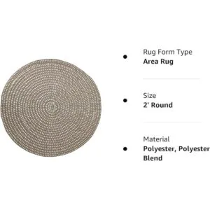 Alfombras redondas tejidas a mano para sala de estar_5