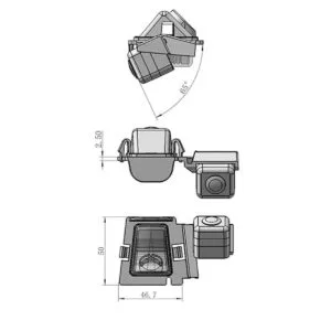 Cámara del vehículo de visión nocturna del coche cámara de_4