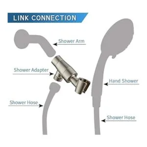 Soporte de ducha 100 metal para cabezal de ducha de mano_4