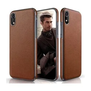 LOHASIC Funda protectora para iPhone XR de piel de alta_1
