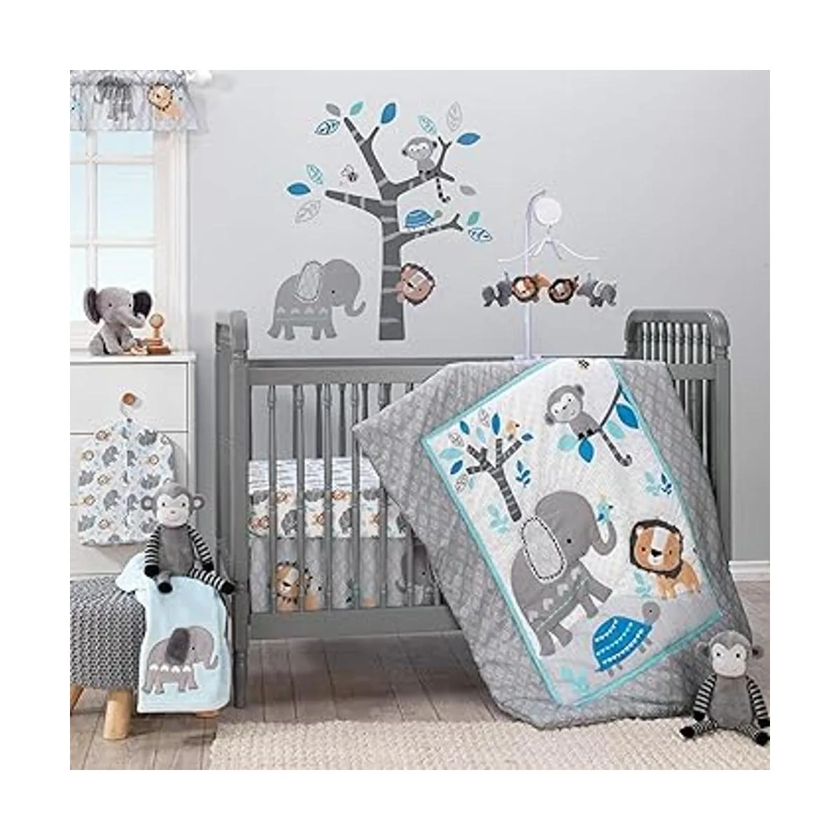 Bedtime Originals Jungle Fun Musical Baby Crib Mobile_4