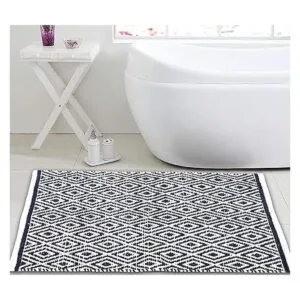 Alfombra 100 de algodón de diamante de 21 x 34 pulgadas_5