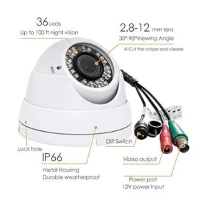 Cámara CCTV analógica HD 1080P 4 en 1 TVIAHDCVICVBS_2