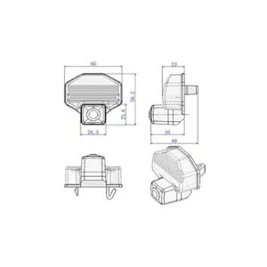 Cámara trasera HD para Toyota CorollaVios_4
