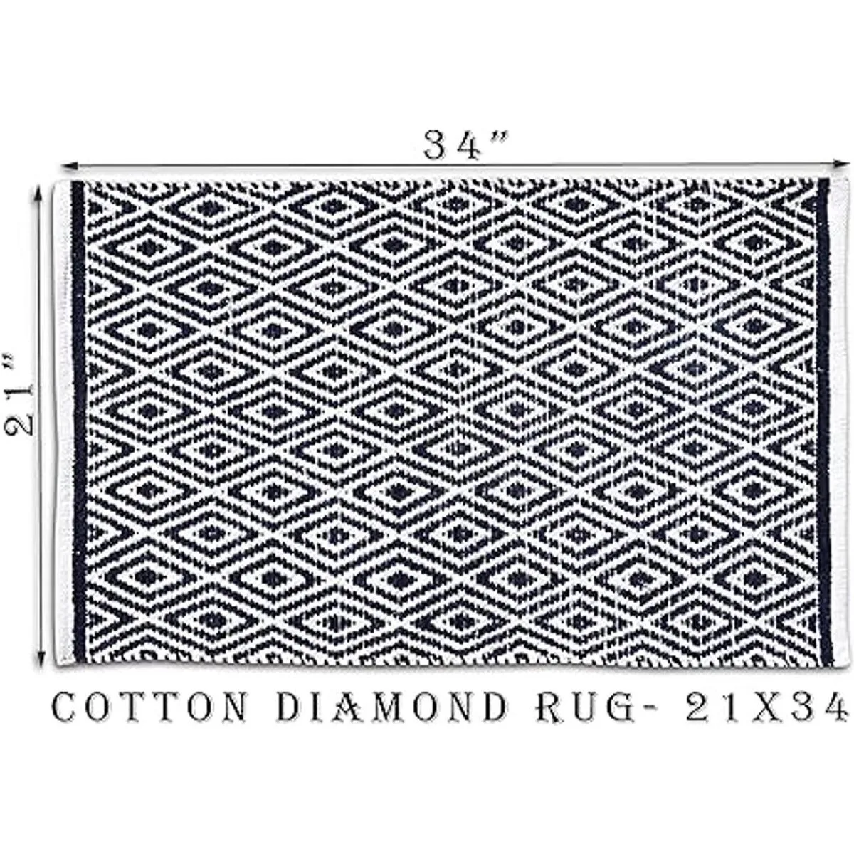 Alfombra 100 de algodón de diamante de 21 x 34 pulgadas_4
