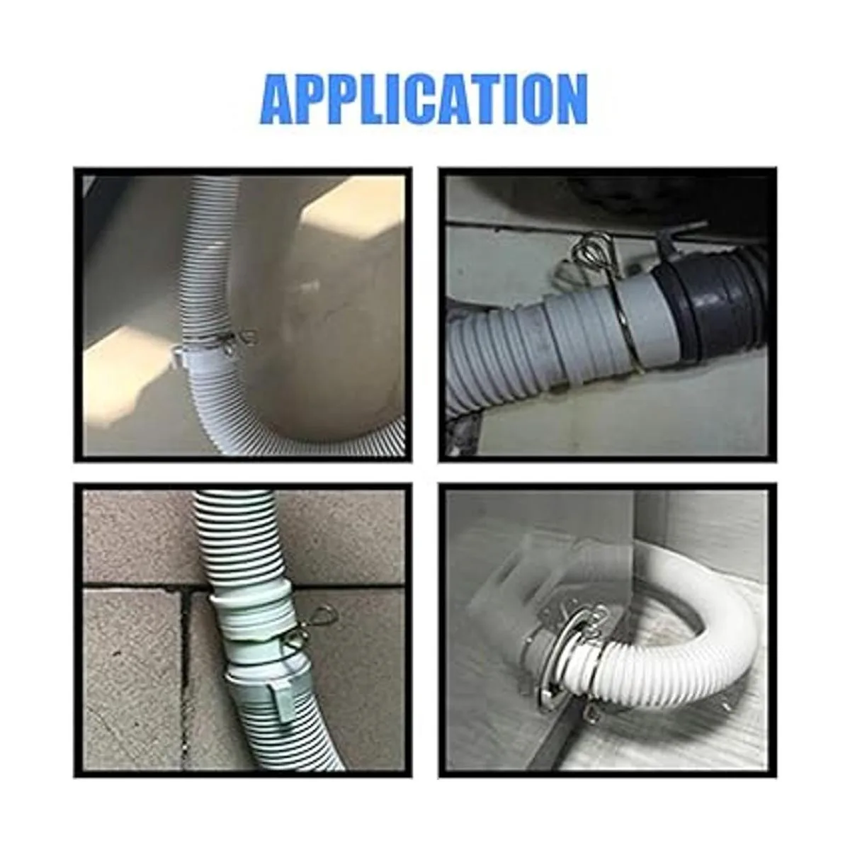 Glarks Kit surtido de 290 pinzas de resorte para tubería_6