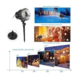 Proyector de luz de Navidad para interiores y exteriores_4
