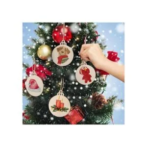 OurWarm 100 piezas de rebanadas de madera natural de 3.5_4