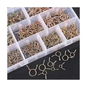 Glarks Kit surtido de 290 pinzas de resorte para tubería_7
