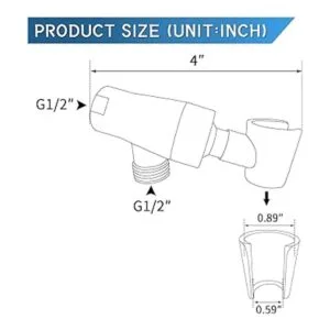 Soporte de ducha 100 metal para cabezal de ducha de mano_3