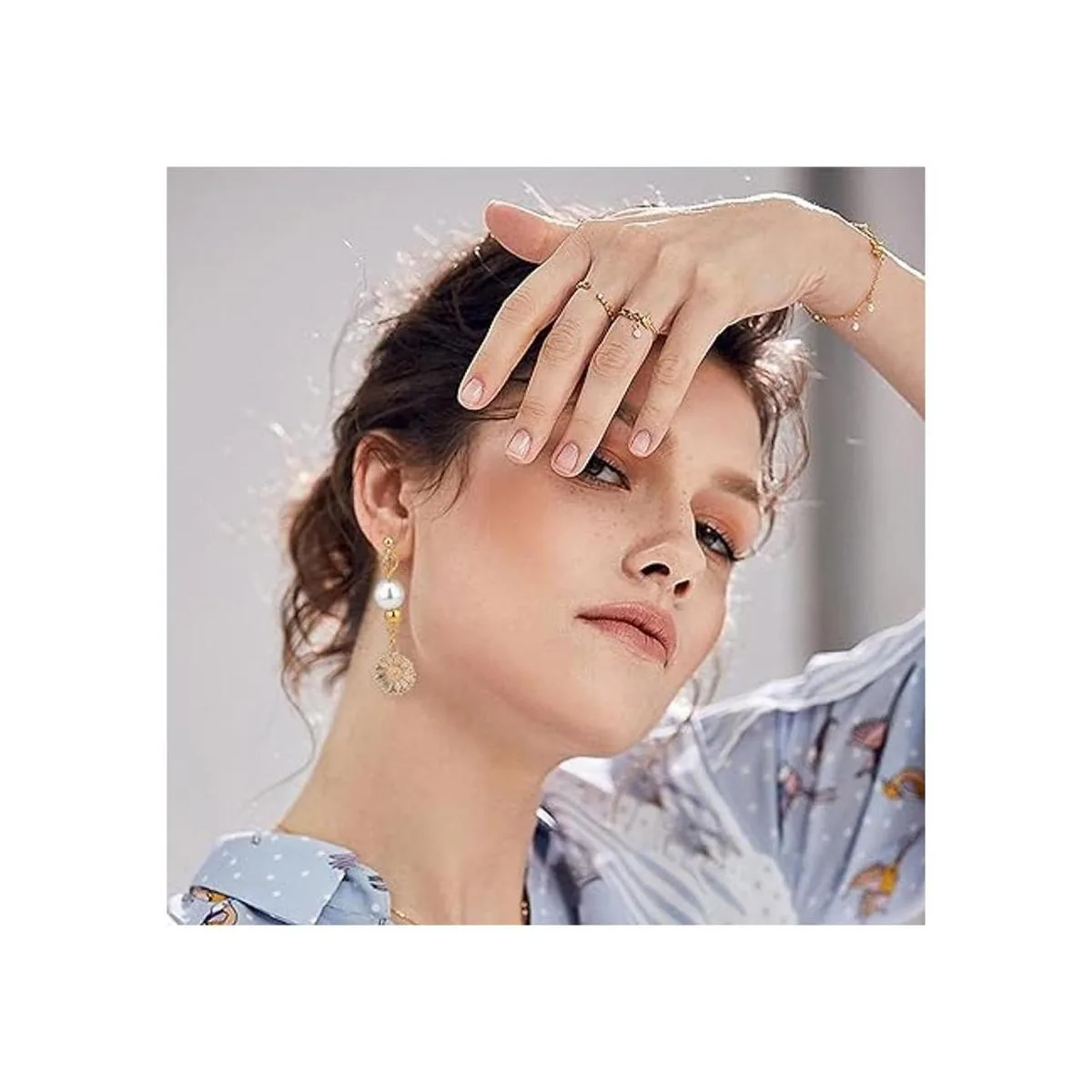 PH Pandahall 24 piezas de aretes transparentes tipo U de_3