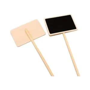 20 unidades de mini pizarra de madera para plantas de_4