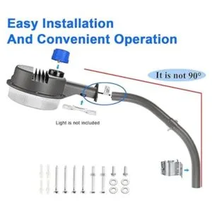 LEDMO Brazo de montaje para luz LED de granero ángulo_4