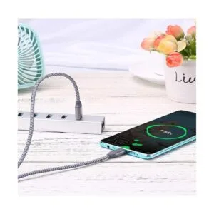 Cable USB C corto 0.8 pies paquete de 3 cable de carga_4