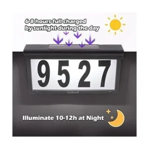 LeiDrail Letrero de dirección con números de casa con_3