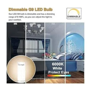 Bombilla LED G9 equivalente a bombilla halógena de 75 W_3