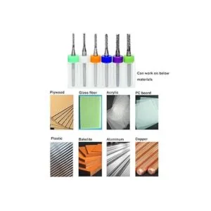 Juego de 12 fresas de fresadora CNC de acero de tungsteno_3