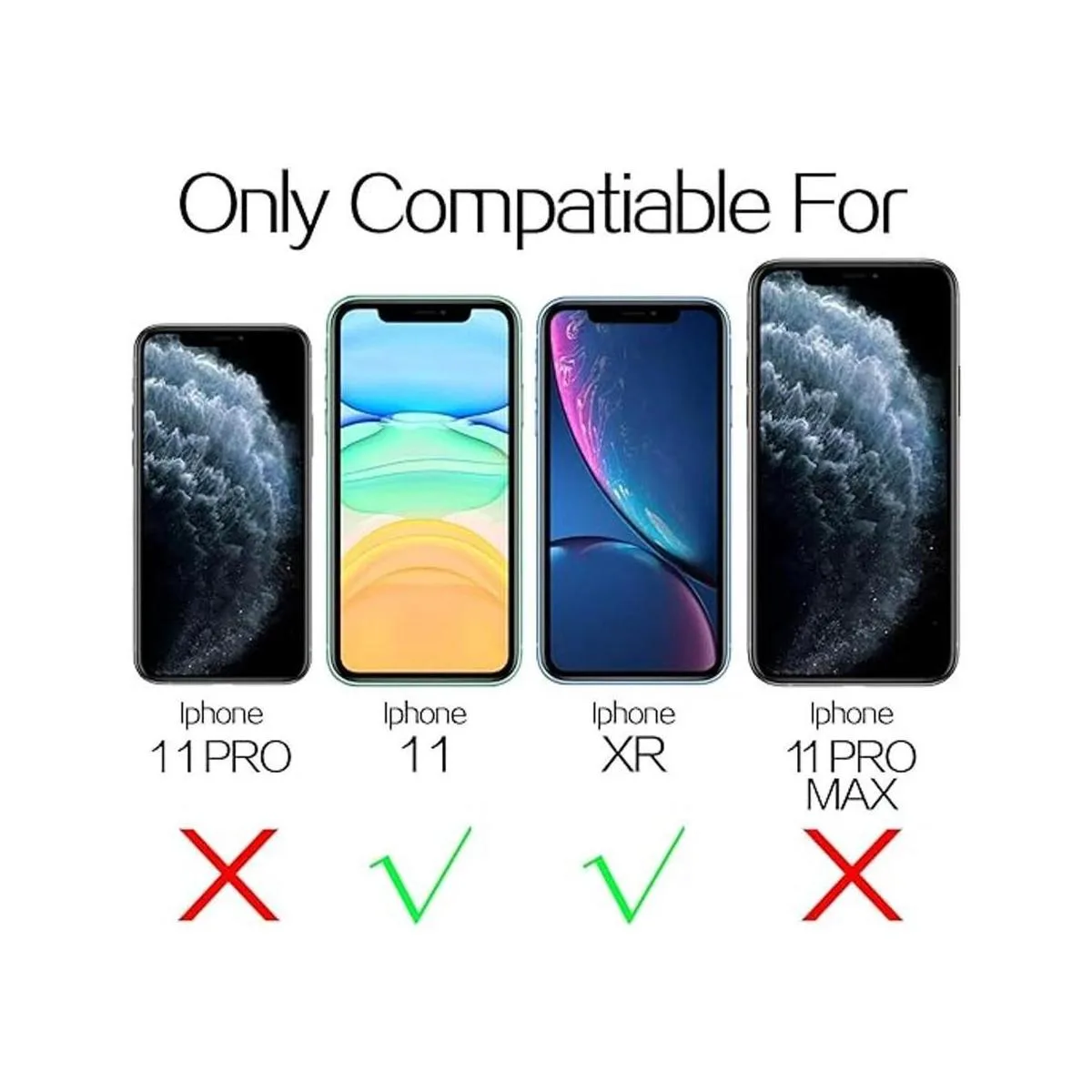 Mkeke Protector de pantalla compatible con iPhone XR_2