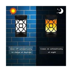 Luces solares de llama al aire libre Fitybow impermeable_4