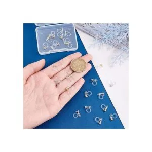 PH Pandahall 24 piezas de aretes transparentes tipo U de_6