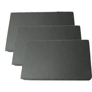 Lonovel Juego de 3 platos de pizarra de queso natural_1