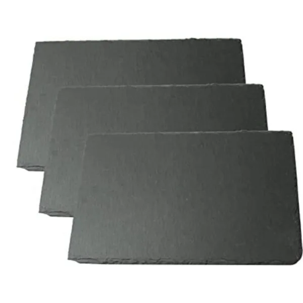 Lonovel Juego de 3 platos de pizarra de queso natural_1