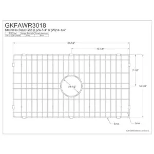 Kingston Brass GKFAWR3018 Arcticstone Rejilla para_2