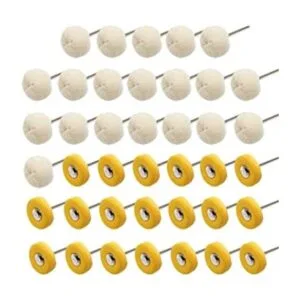 PHYHOO Juego de rueda pulidora de algodón para taladro_1