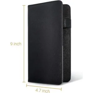 Libro de servidor con cremallera y bolsillo magnético para_4