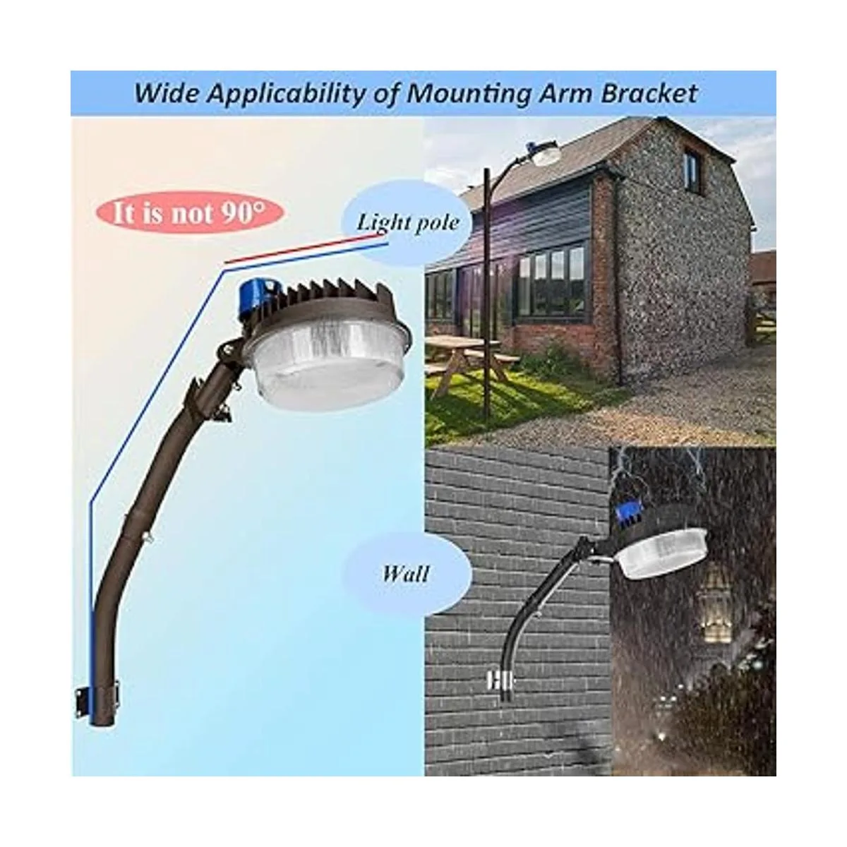 LEDMO Brazo de montaje para luz LED de granero ángulo_3