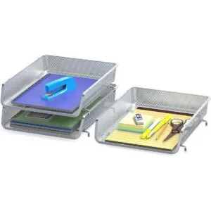 Paquete de 3 organizadores apilables para documentos de_2