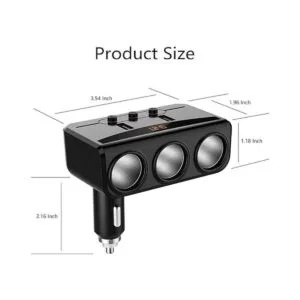 Cargador de coche con doble USB 3 enchufes para_5