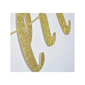 FOZEE Letrero con purpurina dorada para Navidad Año_5