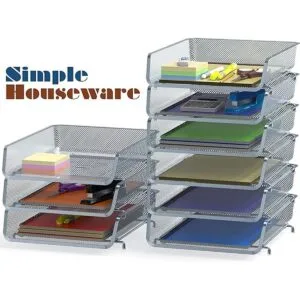 Paquete de 3 organizadores apilables para documentos de_3