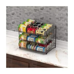 Simple Houseware Organizador apilable para latas bronce_5