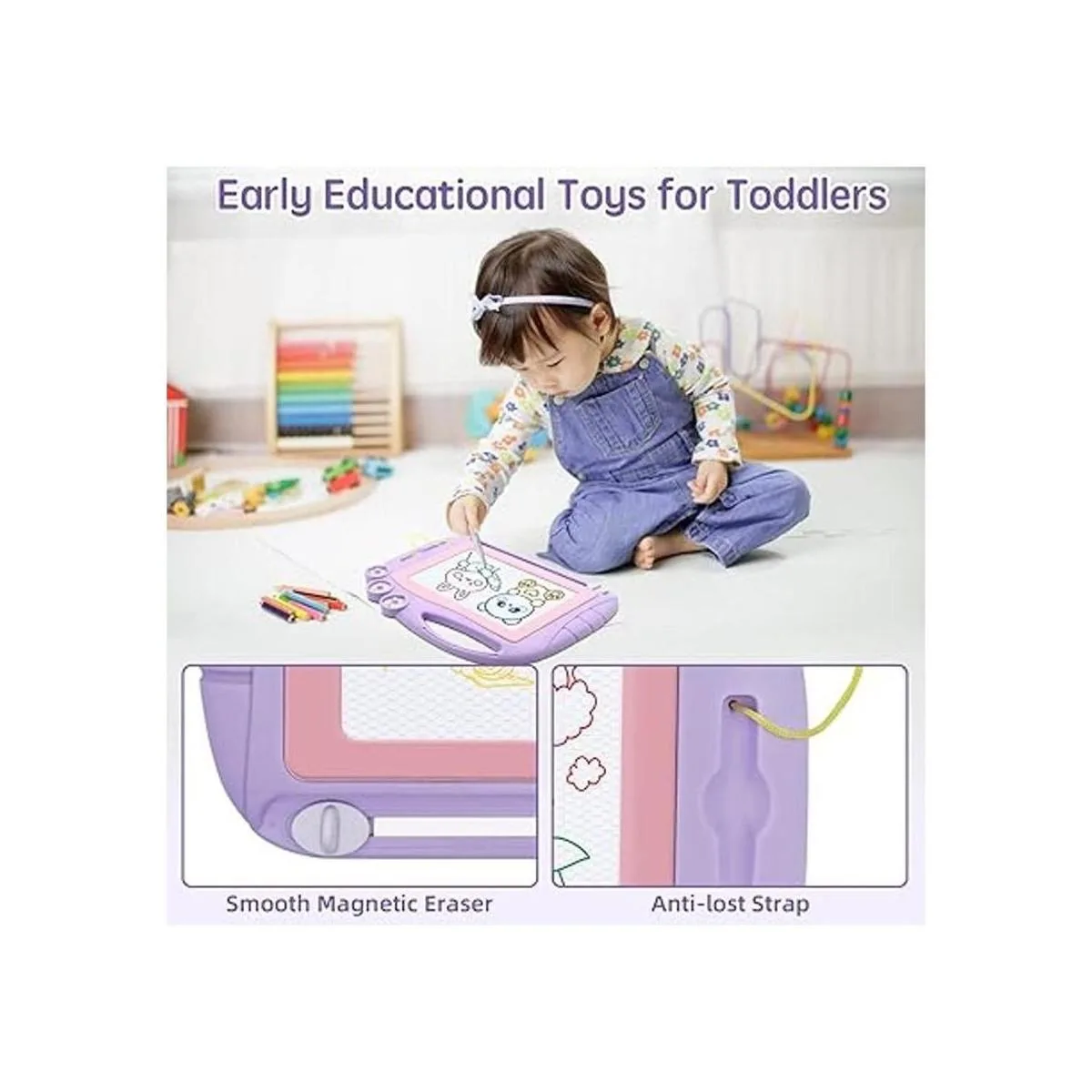 AiTuiTui Tablero de dibujo magnético de viaje tamaño de_3