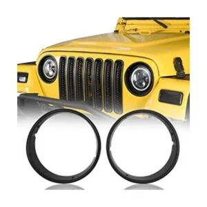 Hooke Road Wrangler TJ Biseles de faros delanteros negros_1