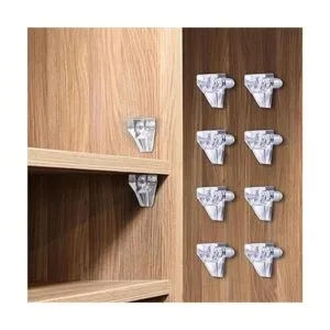 Apipi 100 pinzas transparentes de soporte de estante de_6