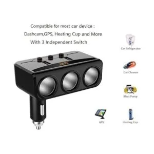 Cargador de coche con doble USB 3 enchufes para_3