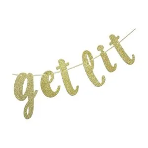 FOZEE Letrero con purpurina dorada para Navidad Año_4