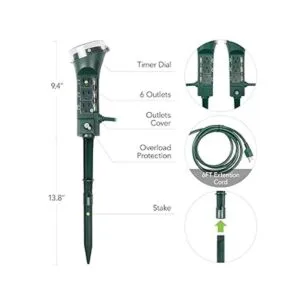 BNLINK Regleta de alimentación para exteriores control_2