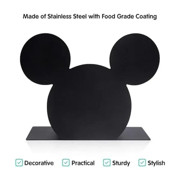 Finex Mickey Mouse Head Servilletero de acero inoxidable_2
