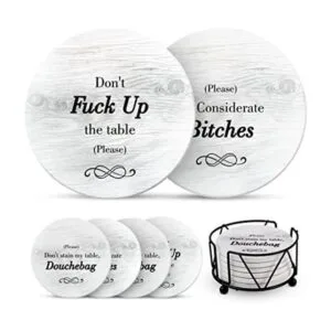 Posavasos divertidos para bebidas absorbentes con soporte_1