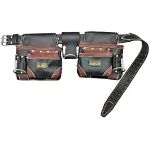Leather Gold Cinturón de herramientas de cuero genuino_1