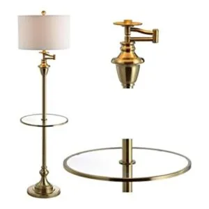 JONATHAN Y JYL3055C Cora Lámpara de pie LED de metal y_1