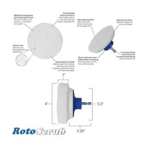 RotoScrub Juego de 7 cepillos de taladro para limpieza_5