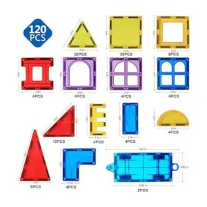 Magblock 120 bloques magnéticos bloques de construcción_2